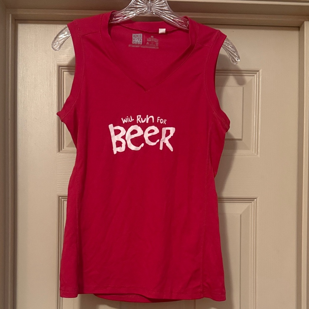 Women's Fuschia Graphic Tank Top (size: Small)